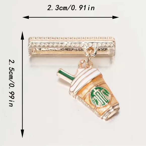✨ Coffee Cup Watch Band Charm - Picture 3 of 4